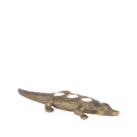 Waxinelichthouder_Krokodil_Antiek_Goud_Metaal_Perspectief1