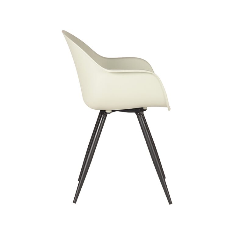 LABEL51 Eetkamerstoel Luca - Breeze - Kunststof - Black Frame