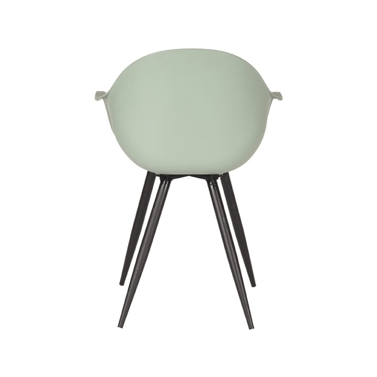 LABEL51 Eetkamerstoel Luca - Forest - Kunststof - Black Frame
