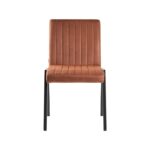 eetkamerstoel_matz_cognac_microvezel_zwart_metaal_50x60x86_cm_voorkant