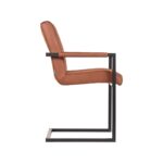 eetkamerstoel_milo_cognac_microvezel_55x55x85_cm_zijkant_2
