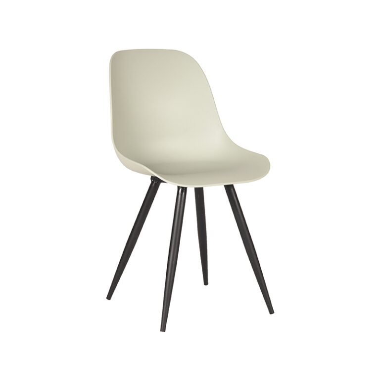 LABEL51 Eetkamerstoel Monza - Breeze - Kunststof - Black Frame