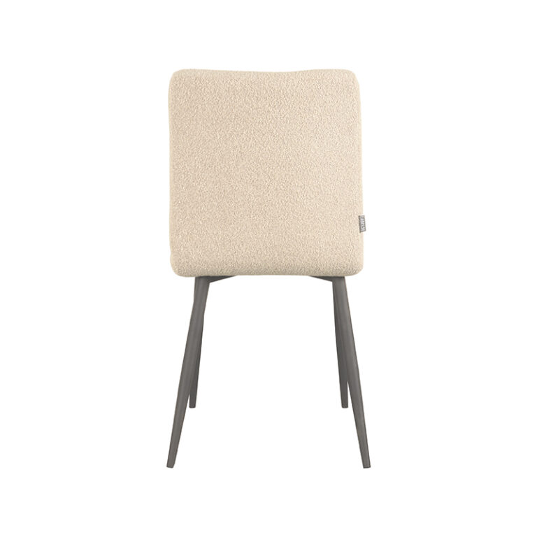 LABEL51 Eetkamerstoel Sam - Zand - Boucle - Black Frame