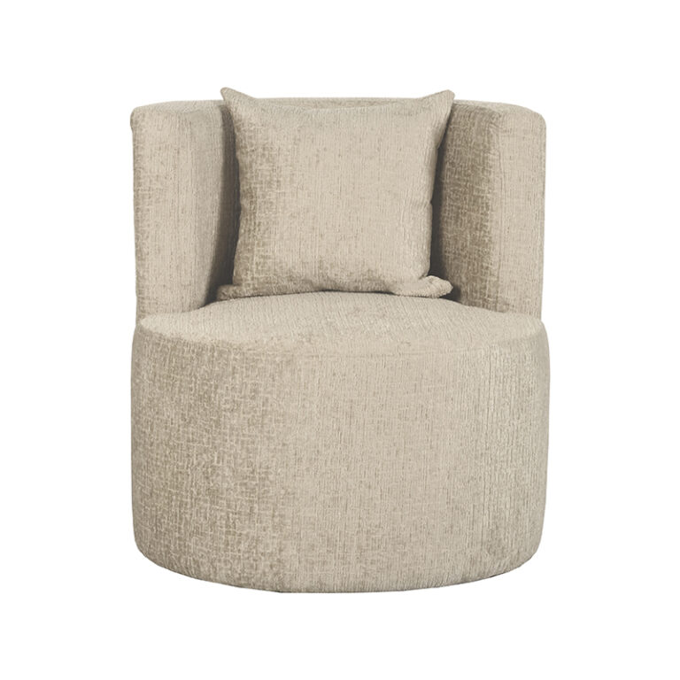 LABEL51 Fauteuil Evy - Beige - Elegance - 65 cm