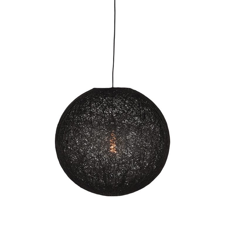 LABEL51 Hanglamp Twist - Zwart - Vlas - M