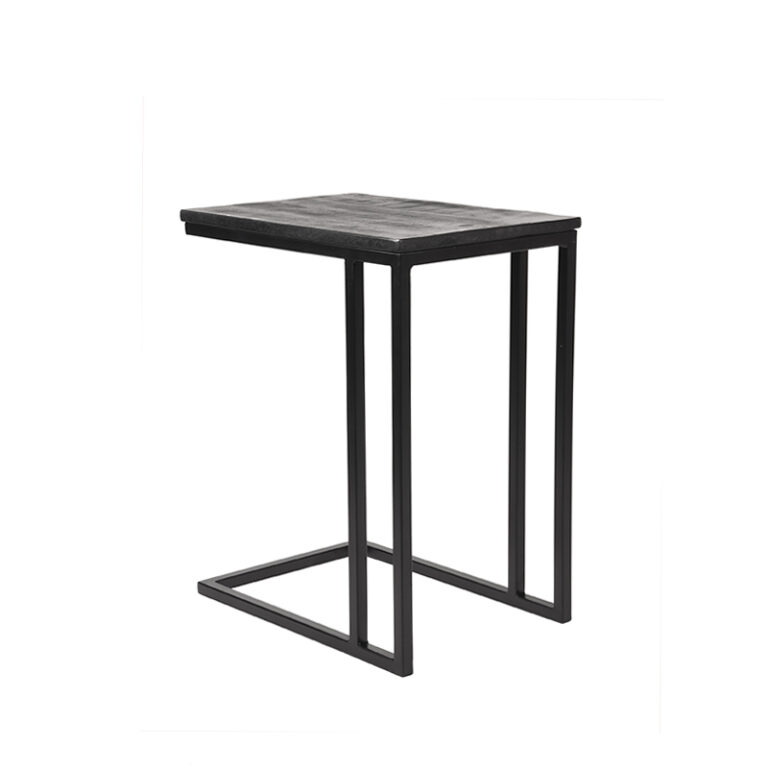 LABEL51 Bijzettafel Move - Zwart - Mangohout - One Size