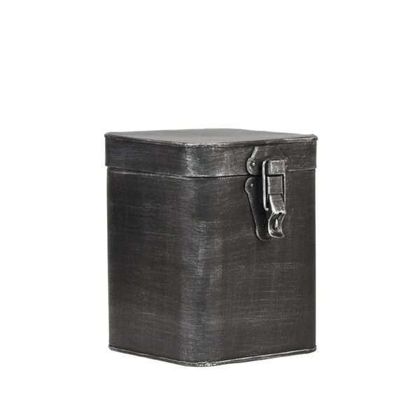 LABEL51 Opbergkist - Zwart - Metaal - L - 15x16x19 cm