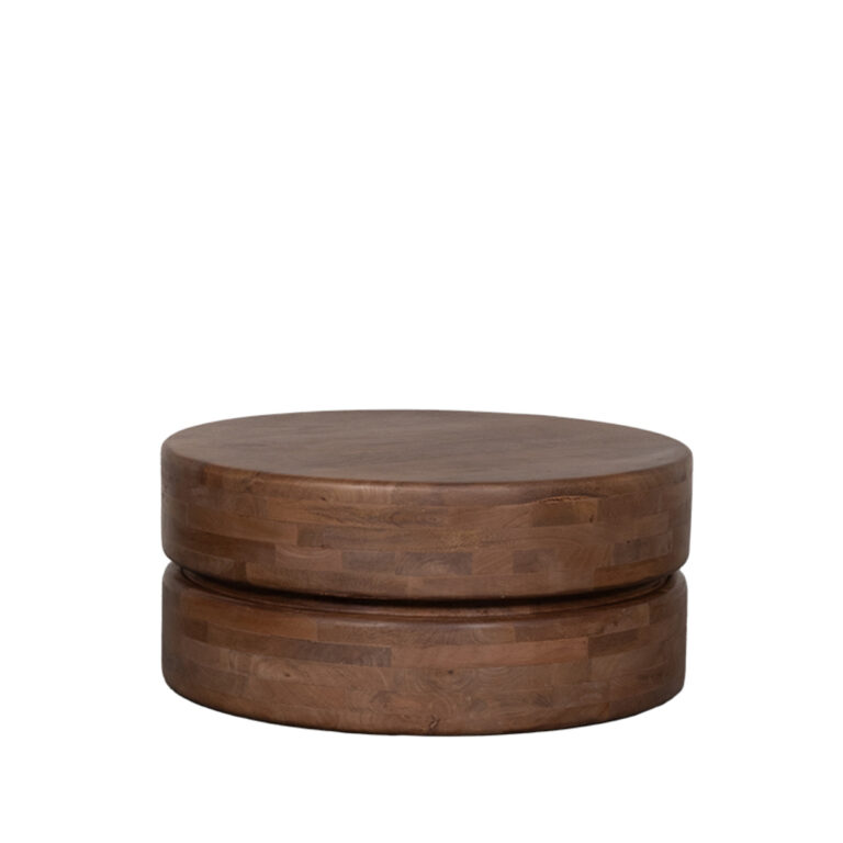 LABEL51 Salontafel I_Milly - Nature - Mangohout - 70 cm - Rond
