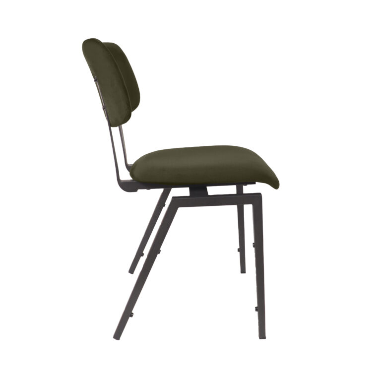 LABEL51 I_Stapelbare Schoolstoel - Hunter - Fluweel - Black Frame
