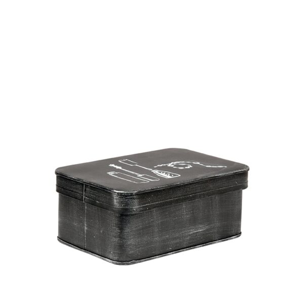 LABEL51 Make-Up opbergkist - Zwart - Metaal - One Size