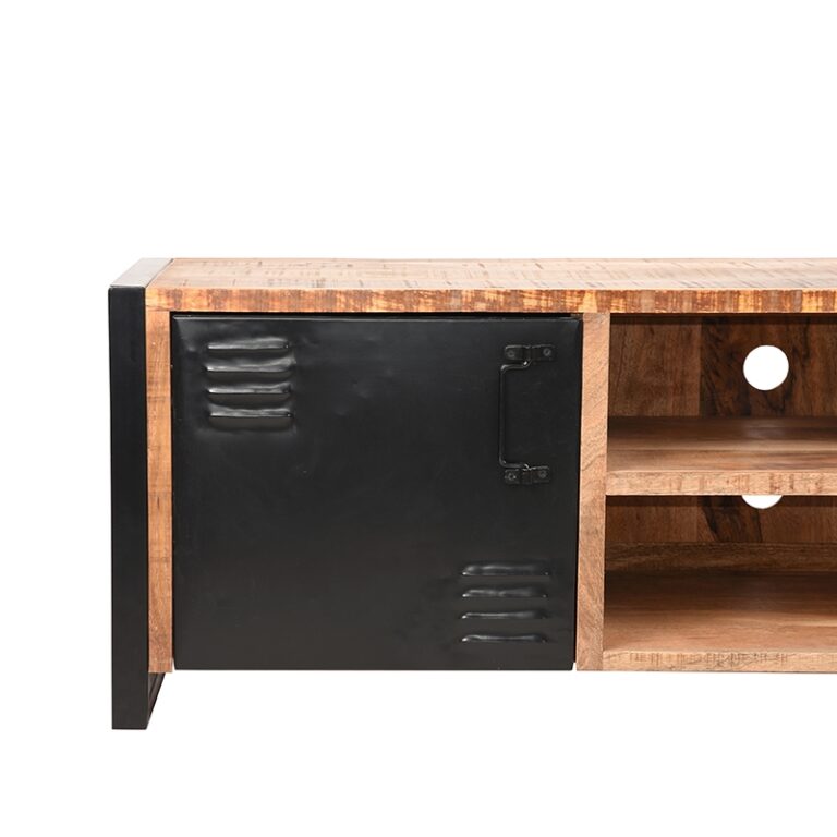 LABEL51 Tv-meubel Brussels - Rough - Mangohout - Tv-Meubel 160 cm