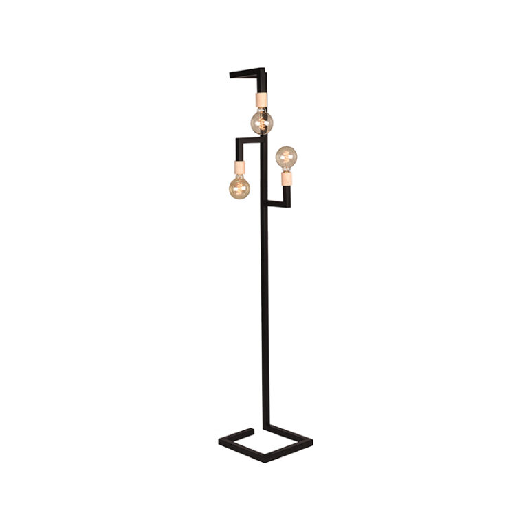 LABEL51 Vloerlamp Loco - Zwart - Metaal