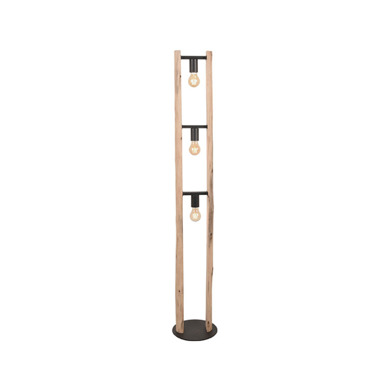 LABEL51 Vloerlamp Woody - Naturel - Hout - Vloerlamp