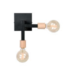 wandlamp_loco_zwart_metaal_naturel_rubberwood_25x14x27cm_vooraanzicht_aan
