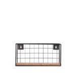 wandrek_firm_zwart_metaal_rough_mangohout_30x15x15_cm_voorkant