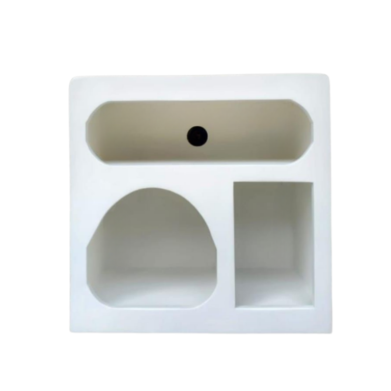 Vakkenkast Caya Wit Mangohout 60 cm
