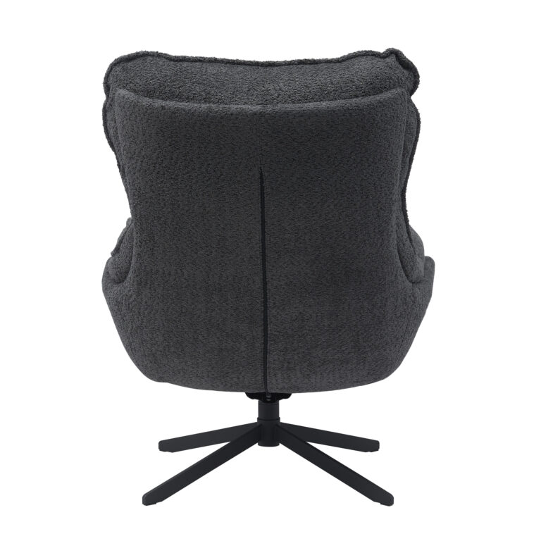 Draaibare fauteuil Vera Donkergrijs