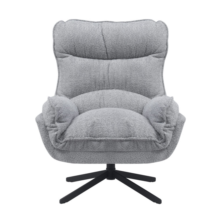 Draaibare fauteuil Vera Lichtgrijs