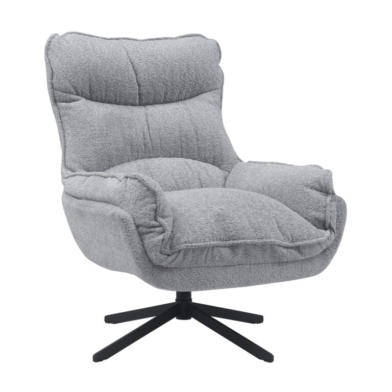 Draaibare fauteuil Vera Lichtgrijs