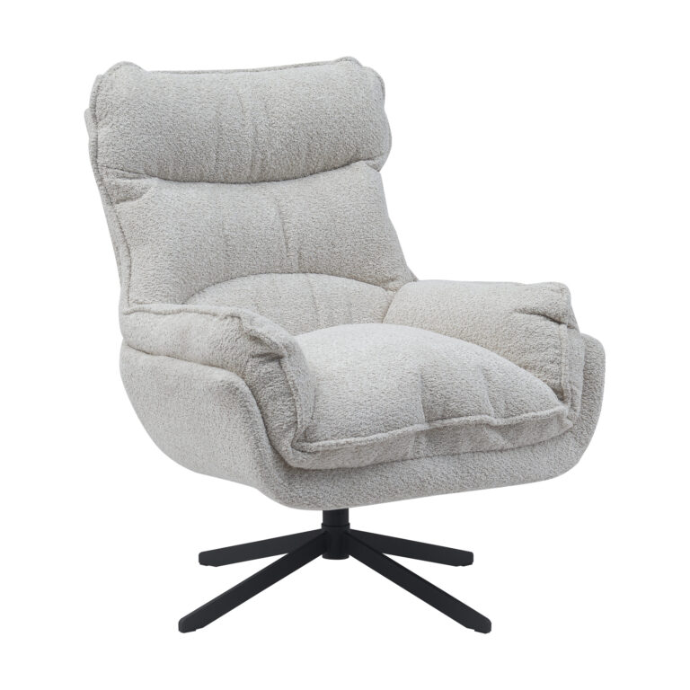 Draaibare fauteuil Vera Off white