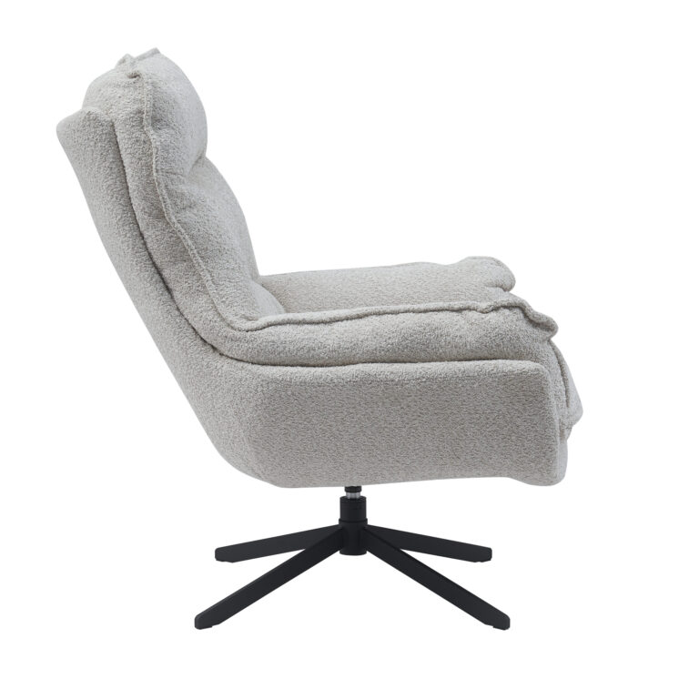 Draaibare fauteuil Vera Off white