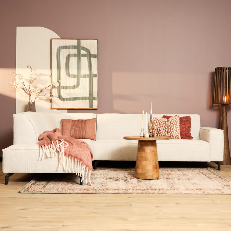 MySofa Floris Hoekbank Baltimore Beige Divan Links+2,5 zits