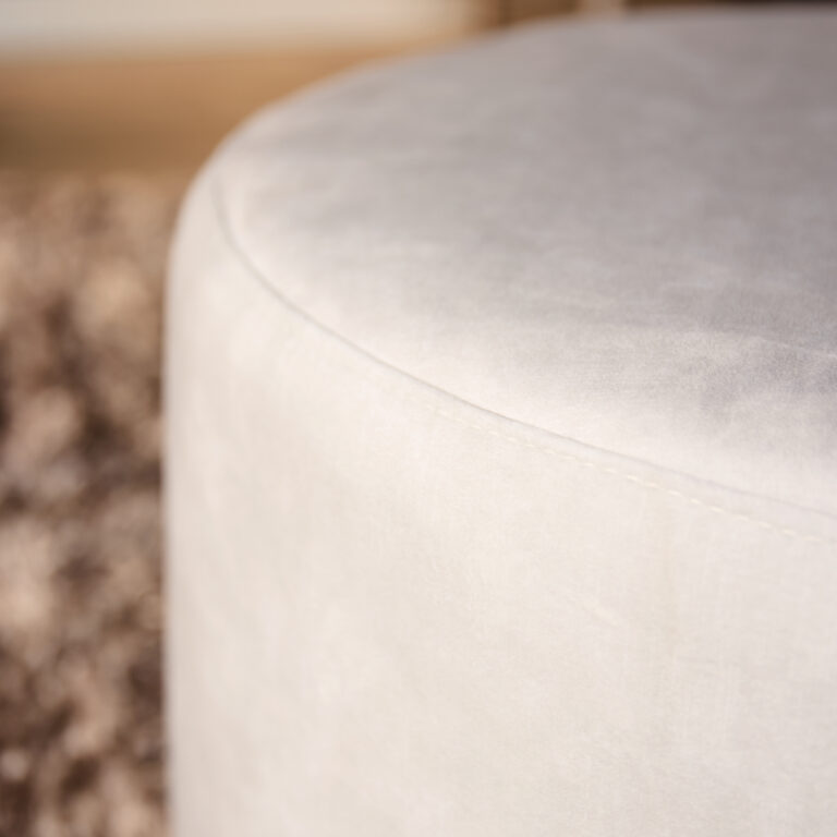 Ronde Hocker Creme 60 cm | Adore 102
