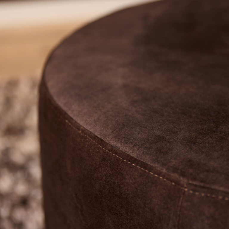 Ronde Hocker Bruin 80 cm | Adore 108