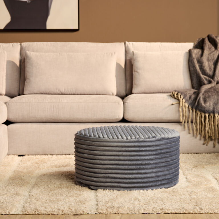 Ronde Hocker Antraciet 60 cm | Tilia 85