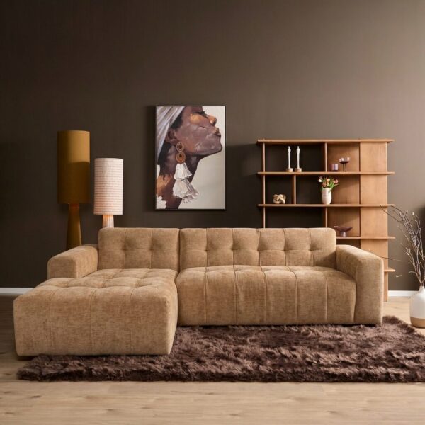 MySofa Ruby Loungebank Camel Lounge L + 2,5 zits AR