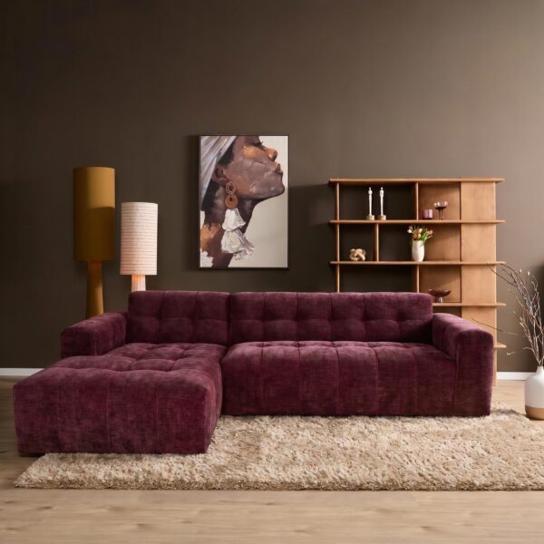 MySofa Ruby Loungebank Paars  Lounge L + 2,5 zits AR