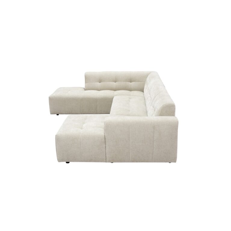 MySofa Ruby U-bank Beige Ottomane L + 2,5 + Lounge R