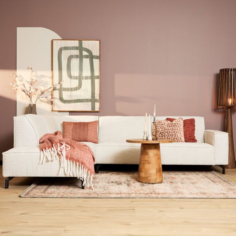 MySofa Floris Hoekbank Baltimore Beige Divan Links+2,5 zits
