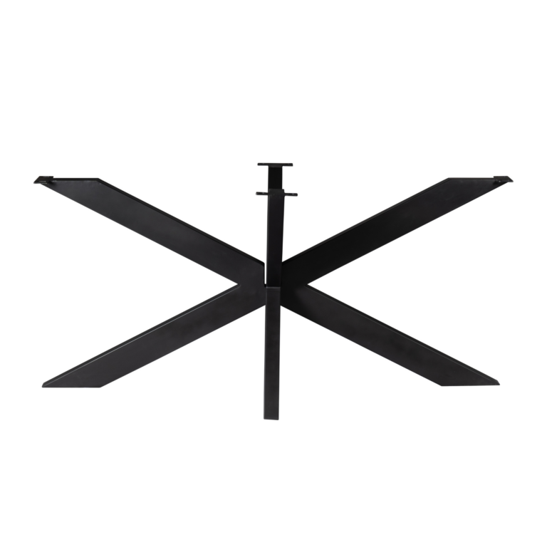 Matrixpoot Zwart Ovaal/rechthoek 160 cm Koker 5x10 cm