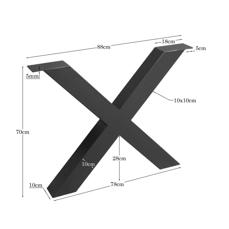 X-Poot Zwart Metaal