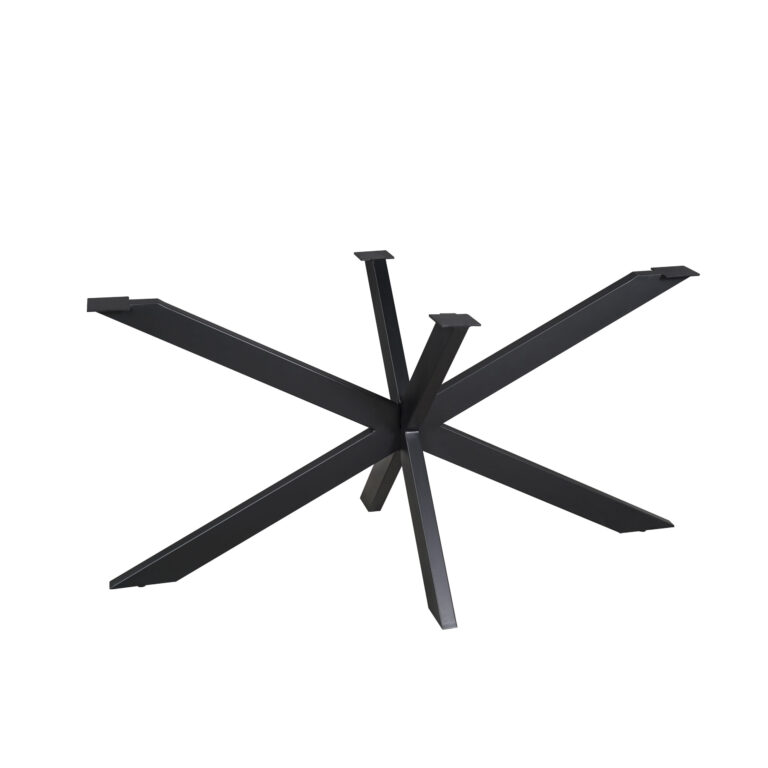 Matrixpoot Zwart Ovaal/Rechthoek 140 cm Koker 4x8 cm