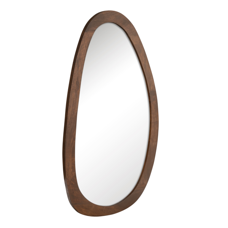 Organischer Spiegel Lou Braun Mangoholz 70 cm