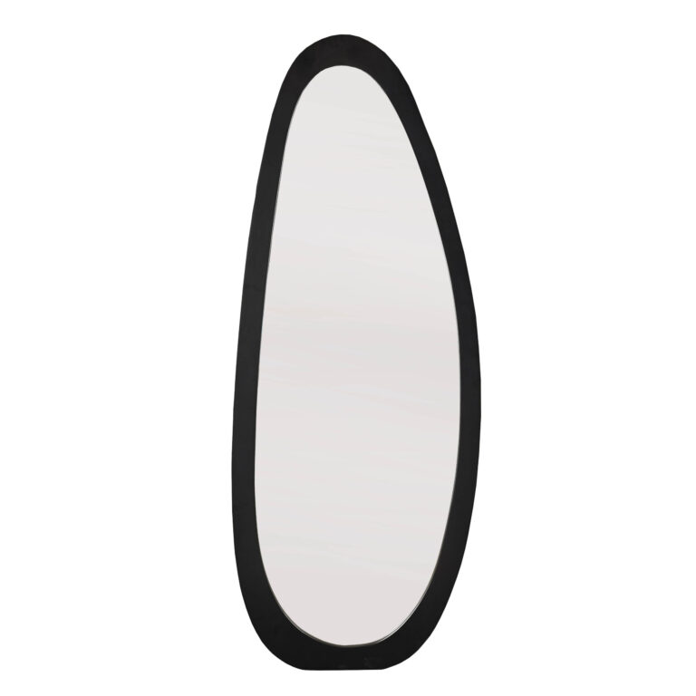 Organische spiegel Lou Zwart Mangohout 180 cm