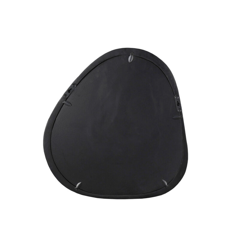 Organische spiegel Lou Zwart Mangohout 43 cm