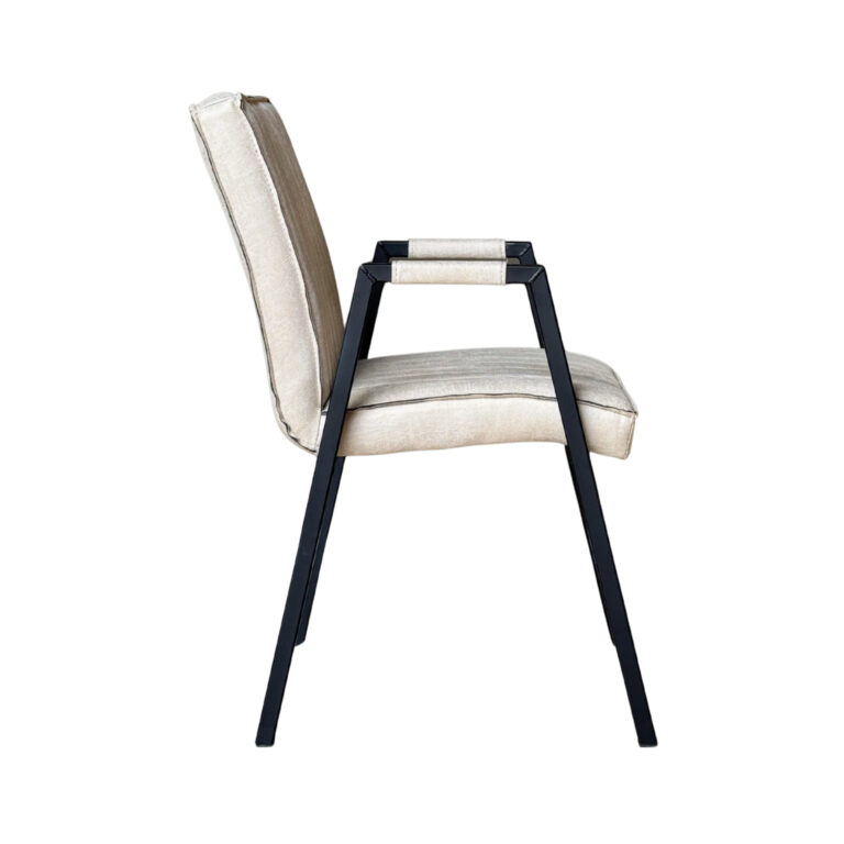 Dining chair Tivoli with armrest Beige