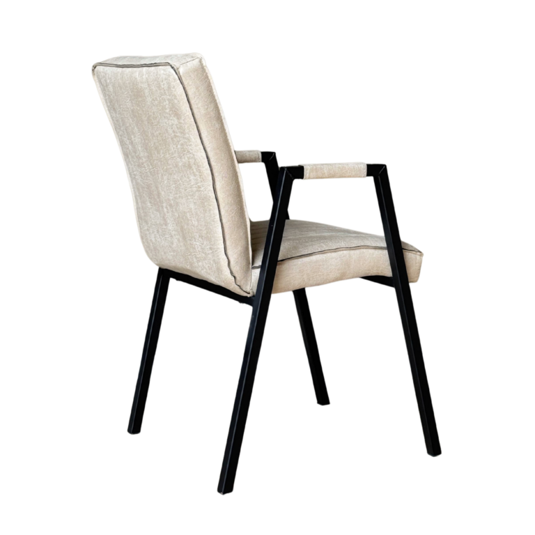 Dining chair Tivoli with armrest Beige