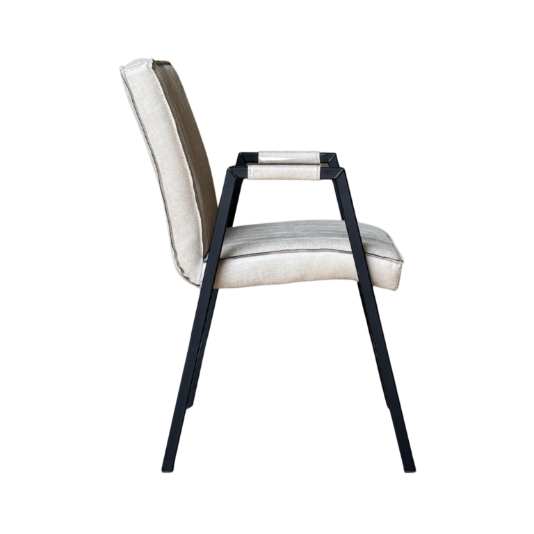 Dining chair Tivoli with armrest Beige