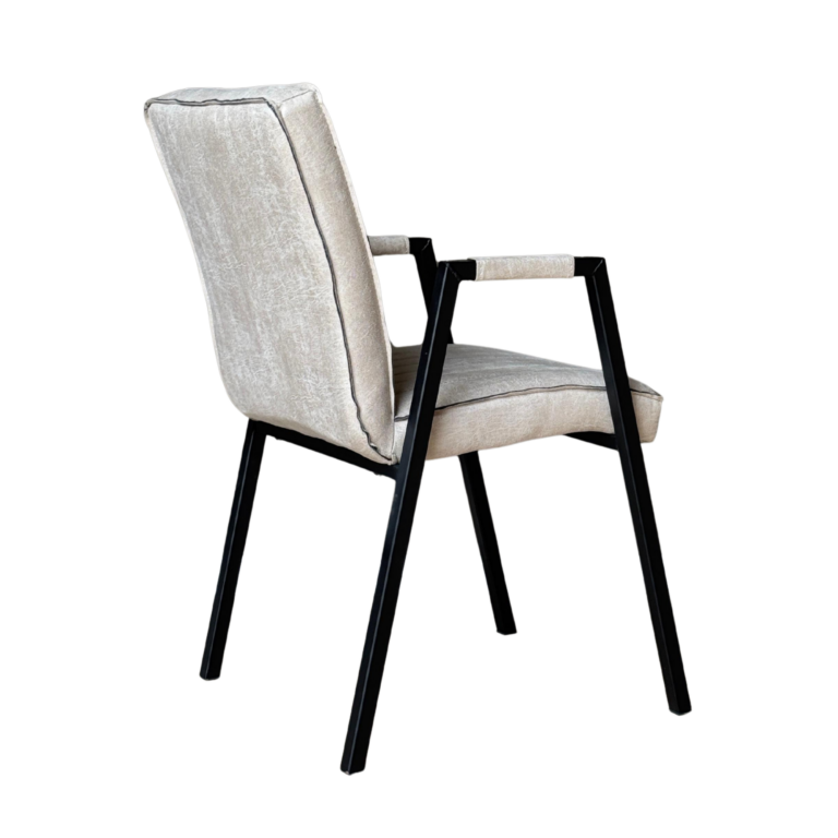 Dining chair Tivoli with armrest Beige