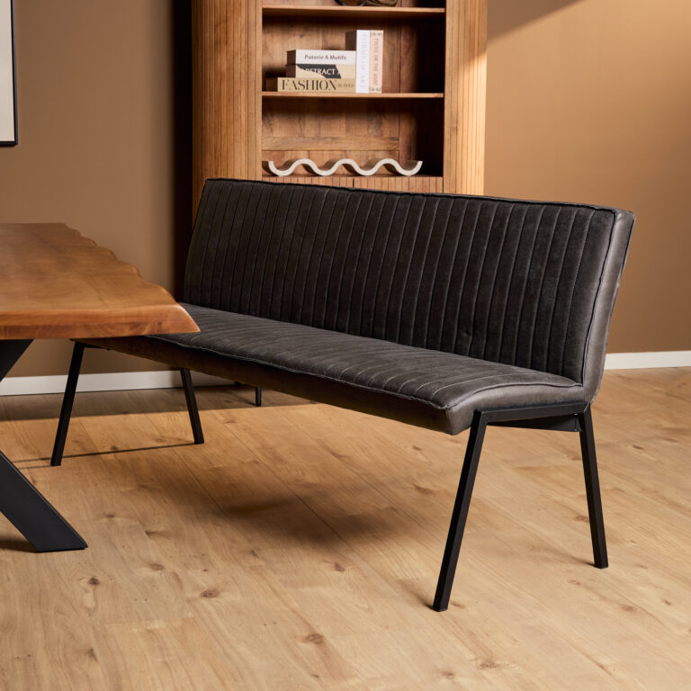 Eetkamerbank Tivoli Antraciet 185 cm