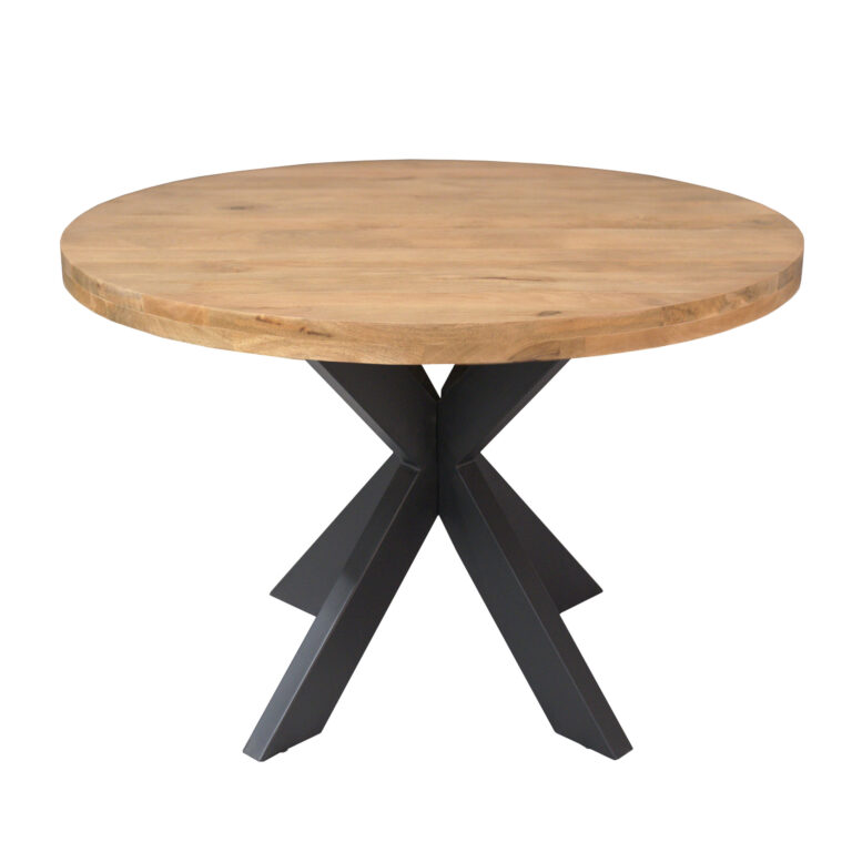 Runder Esstisch Dakota Natur Mangoholz 120 cm
