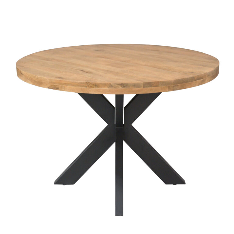 Runder Esstisch Dakota Natur Mangoholz 120 cm