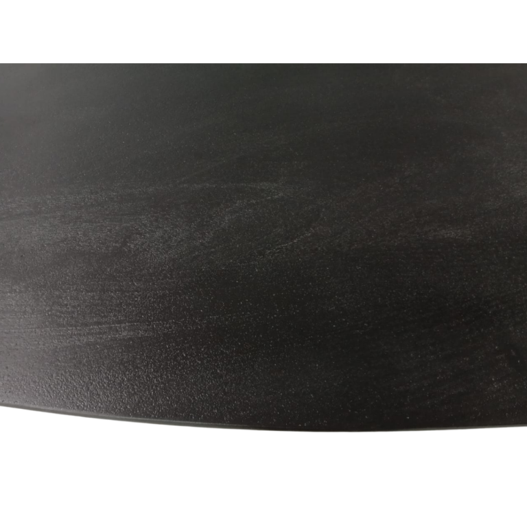 Ovale eettafel Brandy Zwart Mangohout 180 cm