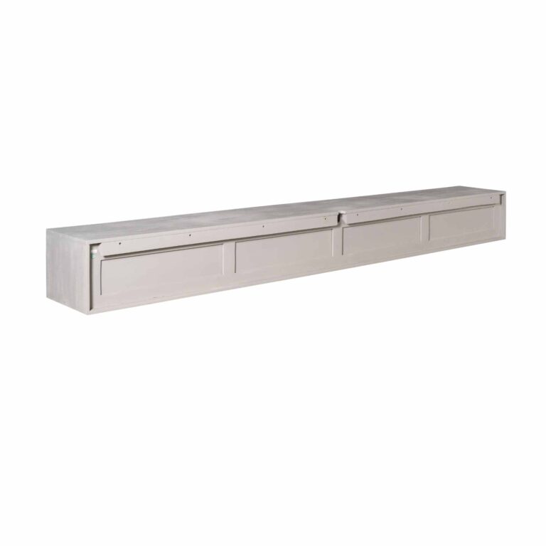Zwevend tv meubel Ambiance Taupe Mangohout 240 cm