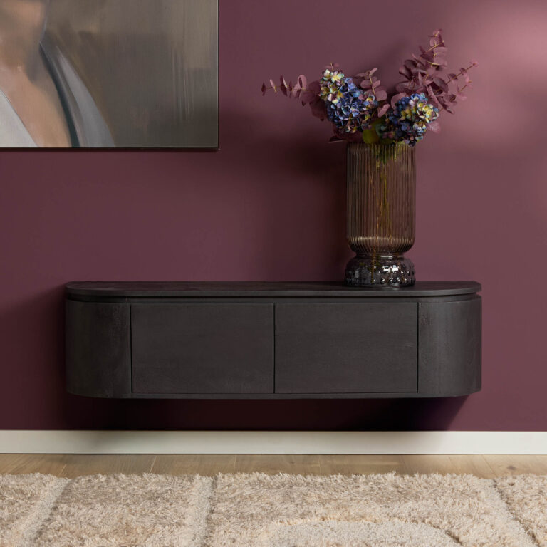 Tv meubel Excellent Zwart Mangohout 120 cm