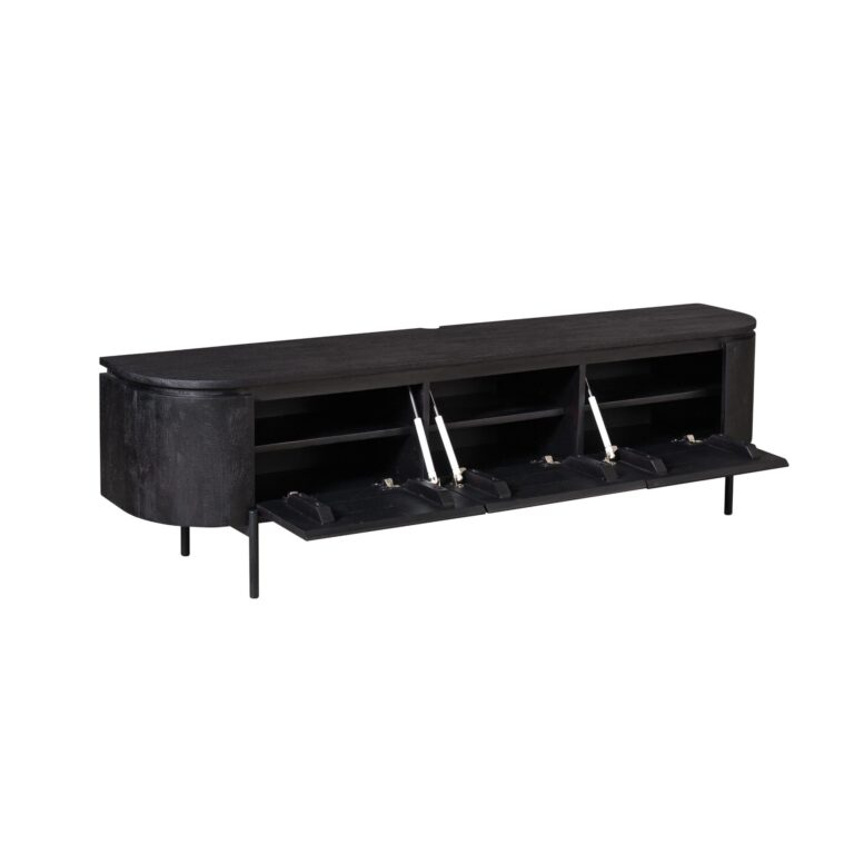 Tv meubel Excellent Zwart Mangohout 160 cm